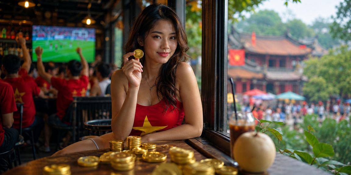 Người Hà Nội theo dõi cá cược thể thao bên tách cà phê buổi sáng