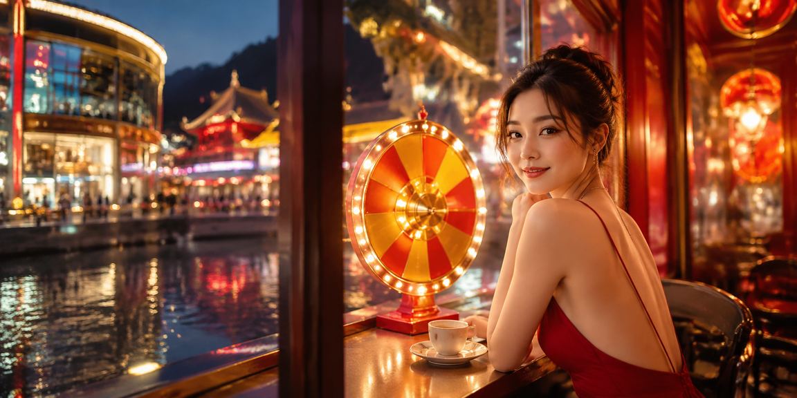 Người dùng Ninh Bình uống cà phê và kiểm tra kết quả rút thưởng trên điện thoại